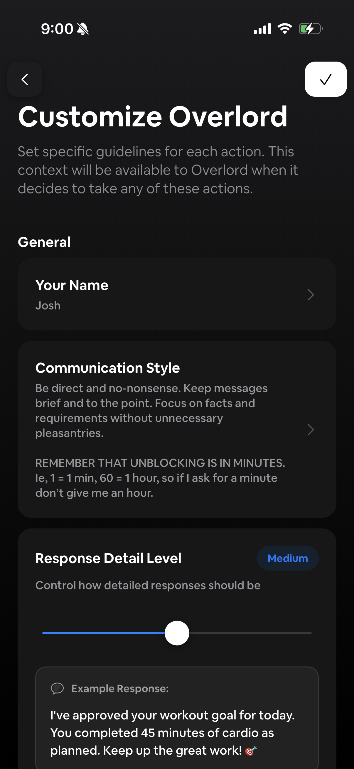 Customize Overlord Settings
